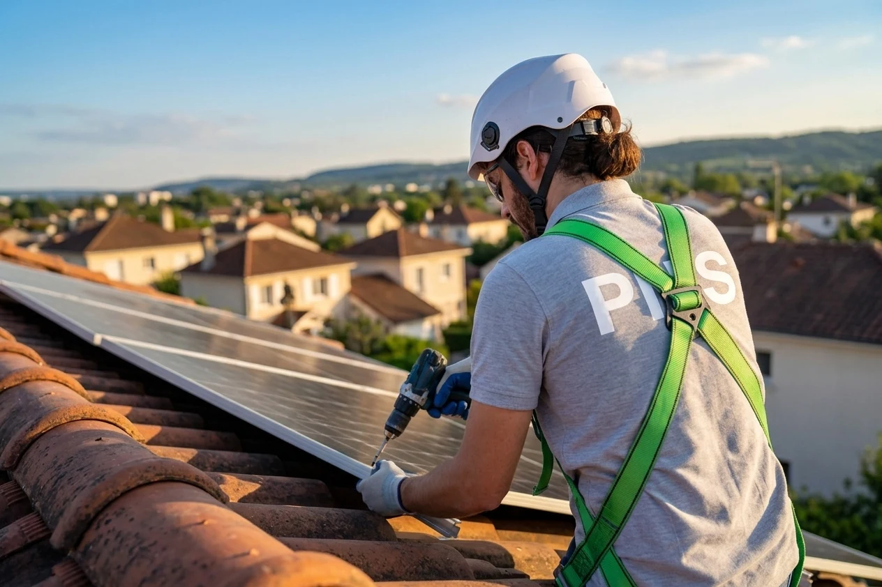 Panneaux solaires dans le Morbihan